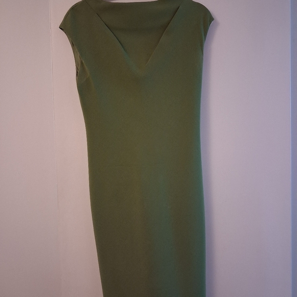 Max Mara Green Sheath Dress With Belt - Picture 14 of 15